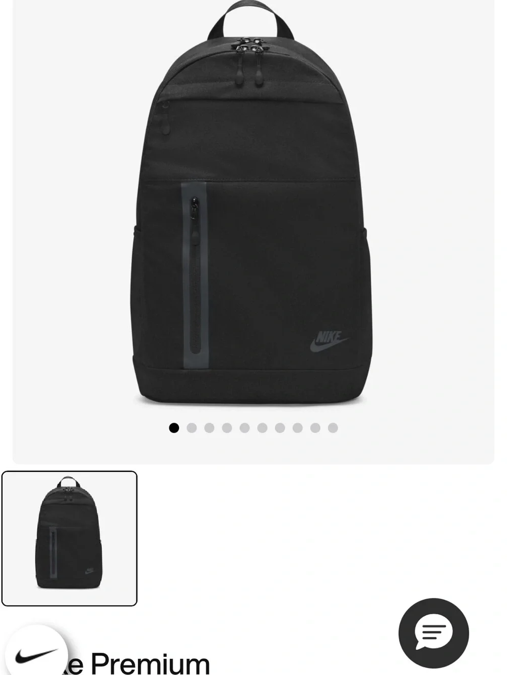 Nike Black Compact Everyday Backpack NWT